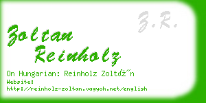 zoltan reinholz business card